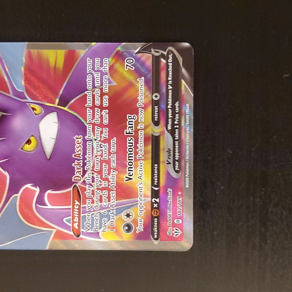 Crobat V 182/189 Darkness Ablaze Set (NM)! - Picture 3 of 6